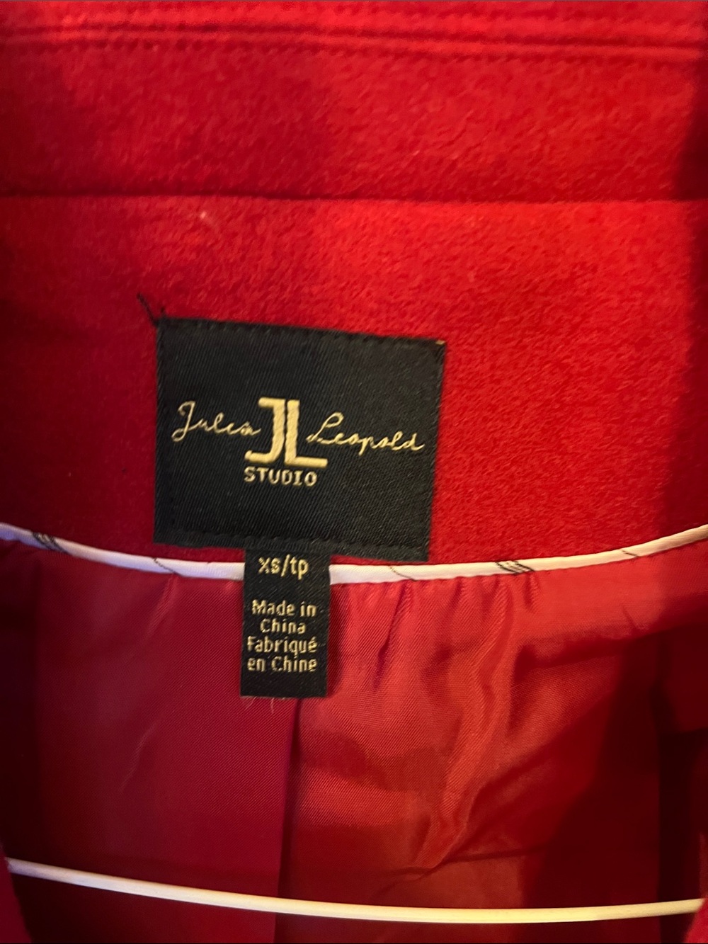Red Double-Breasted Women's Blazer Jacket by J.Crew Collection - Picture 2 of 5